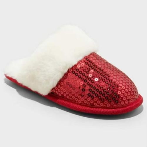 Youth, Cat Jack Sequin Metallic Slippers