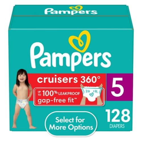 Pampers Cruisers Diapers 360 Size 5, 128 Count (Select for More Options)
