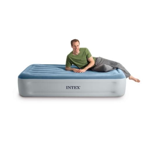 Intex 15 Essential Rest Dura-Beam Airbed Mattress with Internal Pump included- TWIN
