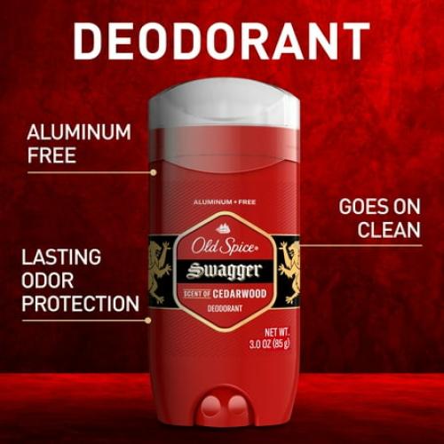 3 PACK Old Spice Deodorant for Men, Aluminum Free, Invisible Solid Stick, Swagger, 3.8oz