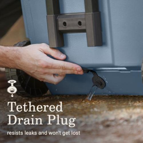 Coleman 316 Series 100QT Hard Chest Wheeled Cooler, Lakeside Blue