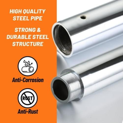 Premium Pole Spinning Static Dance Pole Kit | Portable & Removable 45mm Exercise Pole for Club, Party, Home Easy Assembly Safe & Sturdy Steel Construction | Silicone Rubber Protection