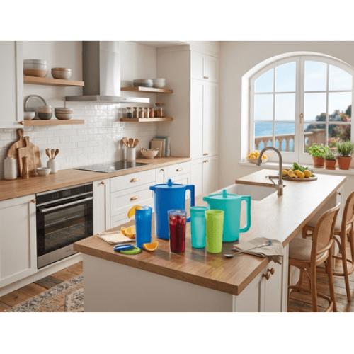 Tupperware Heritage Series with Lids Pitcher and Tumbler Set 12 Count