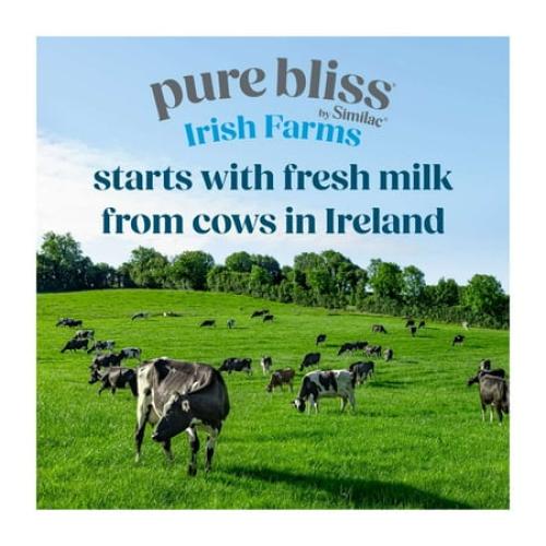 Pure Bliss by Similac Irish Farms Powder Baby Formula, Easy to Digest, 24.7-oz Can, Pack of 4
