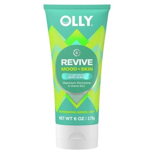 OLLY BRIGHTBody Scrub Exfoliates & Repairs Skin Barrier Neroli Dew, 6 oz