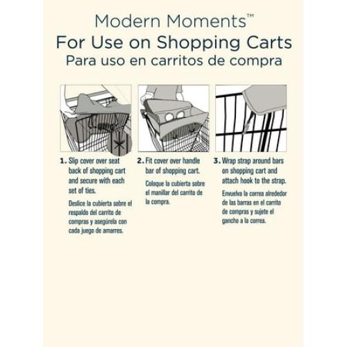 Modern Moments By Gerber Baby Boy Shopping Cart Cover, Sage