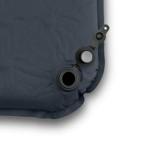 Ozark Trail Self-Inflating Camp Pad with Pillow - Grey, Adult, 78 L x 25 W x 2 H