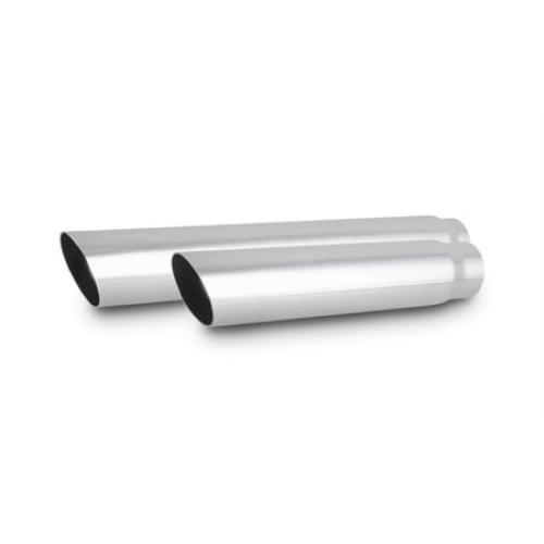 Vibrant Performance 1558 VIB1558 3IN ROUND STAINLESS STEEL TIP (SINGLE WALL, ANGLE CUT) - 2.25IN INLET, 11IN LONG