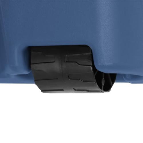 Sterilite 45 Gallon Extra-Large Wheeled Storage Bin, Plastic Storage Container with Latch Lid & Wheels, Blue