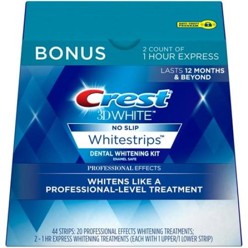 Crest 3D Whitestrips, Professional Effects, Teeth Whitening Strip Kit, 44 Strips (22 Count Pack)