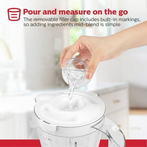 Holstein Housewares 8-Speed Blender 500W Motor, 48 oz Plastic Jar, and Intuitive Controls for Effortless Blending - Elevate Your Culinary Experience Now - Kitchen Essential