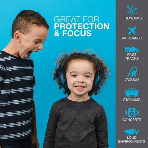 JLab JBuddies Protect Kids Hearing Protection Earmuffs - Navy