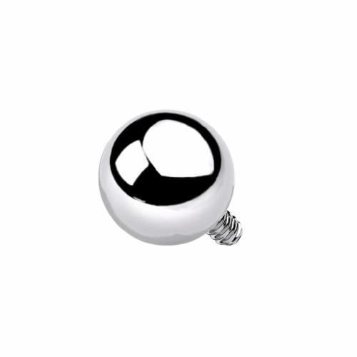 Pierced Owl Set of 10 14-16GA G23 Implant Grade Titanium Replacement Balls for Internally Threaded Jewelry (14GA - 3mm)