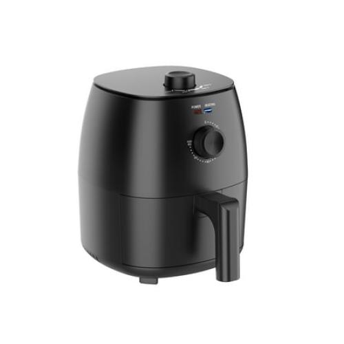 Mainstays 2.2 Qt Air Fryer in Arctic Black with Non-Stick Basket