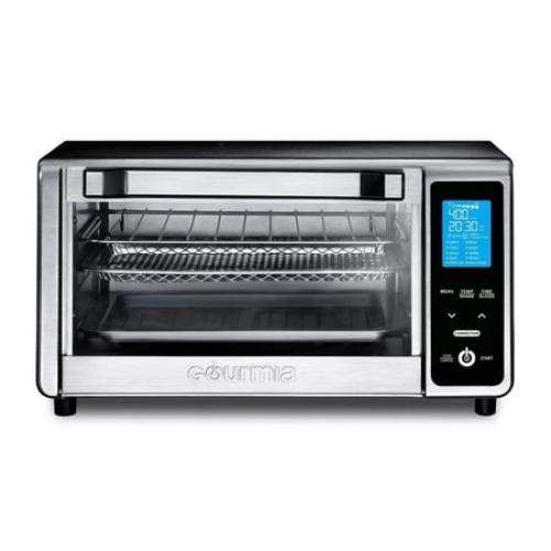 Gourmia Digital 4-Slice Toaster Oven Air Fryer with 11 Cooking Functions Stainless Steel Gray❗MAY HAVE MISSING PIECES/NEEDS CLEANING❗
