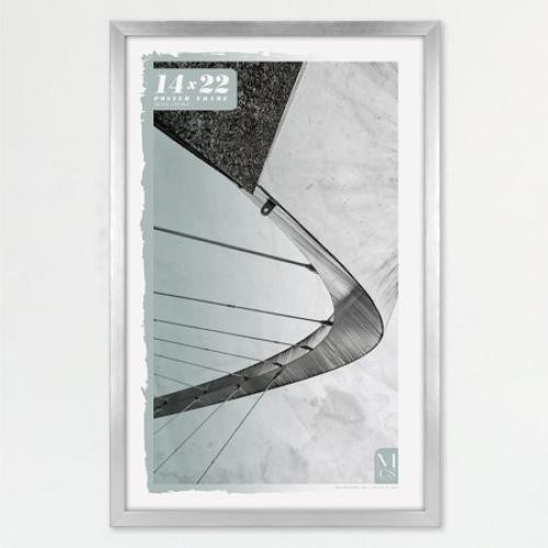 MCS Foundation 16x24 Poster Frame Traditional Brass, Vertical & Horizontal Wall Hanging Large Picture Frame for Photos, Posters & Art Prints (1-Pack)