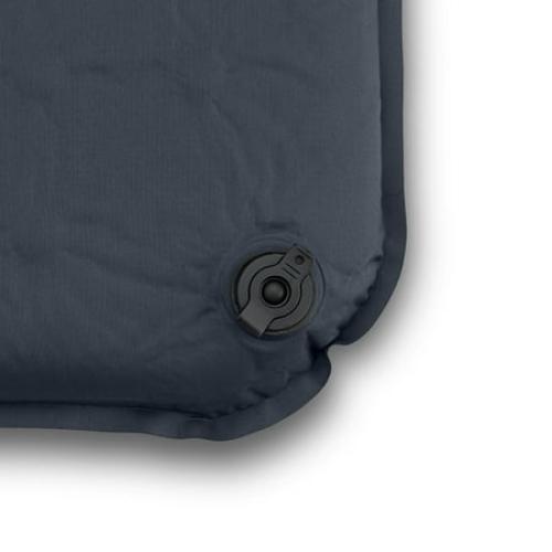 Ozark Trail Self-Inflating Camp Pad with Pillow - Grey, Adult, 78 L x 25 W x 2 H