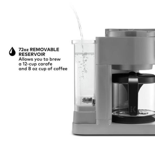 Keurig K-Duo Essentials, Hot & Iced Single-Serve K-Cup Pod Coffee Maker & Carafe, Moonlight Grey