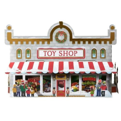 American Greetings Magic Moments Christmas Pop-Up Village Collectible Decoration (Toy Shop)
