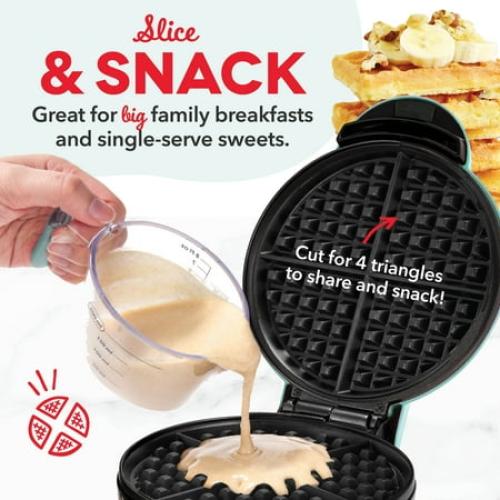 Dash Express Waffle Maker, Aqua