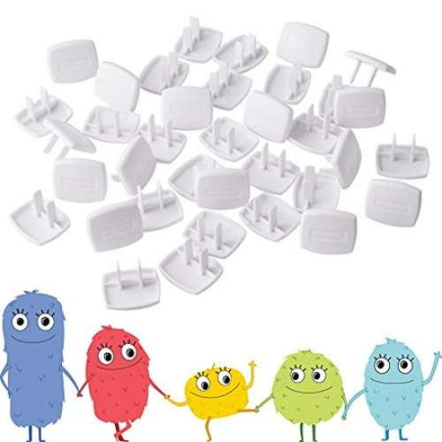 (2pc)Toddle Roo by North States Plug Protectors | Fits Two and Three pronged outlets for Quick Coverage in Seconds | Baby proofing with Confidence (36-Pack, Soft White)