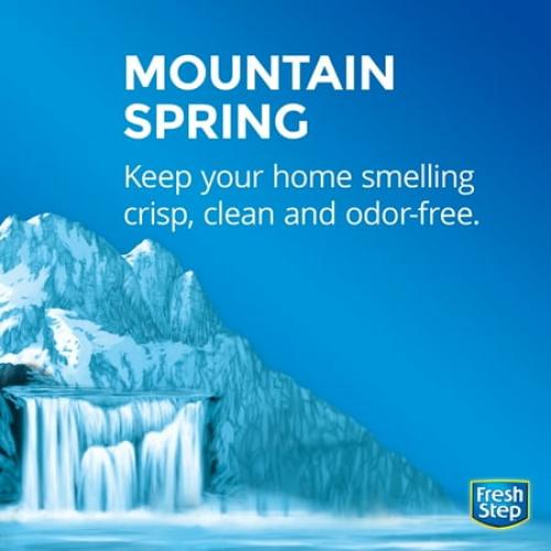 Fresh Step Extreme Scented Litter with the Power of Febreze, Clumping Cat Litter - Mountain Spring, 14 lbs