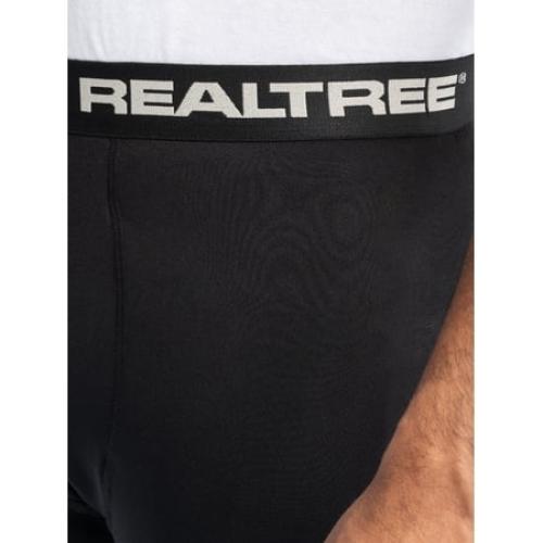 Realtree Men's Heavyweight Fleece Base Layer Thermal Pants, Black, M