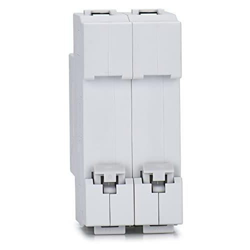 Chtaixi AC Miniature Circuit Breaker 40 Amp 120V/240V 2 Pole DIN Rail Mount Circuit Breaker Thermal Magnetic Trip Solar AC Disconnect Switch MCB C40