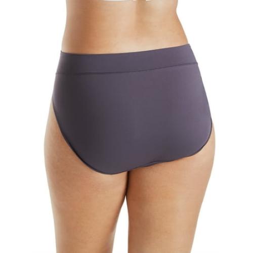 Size 9- 2XL Hanes Women's Signature Smoothing Microfiber Hi-Cut Underwear, 6-Pack