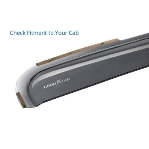 Goodyear Shatterproof in-Channel Window Deflectors for Trucks Dodge RAM 2500 3500 2019-2024 Crew Cab, Rain Guards, Window Visors for Cars, Vent Deflector, Truck Accessories, 4 pcs. - GY003404LPv