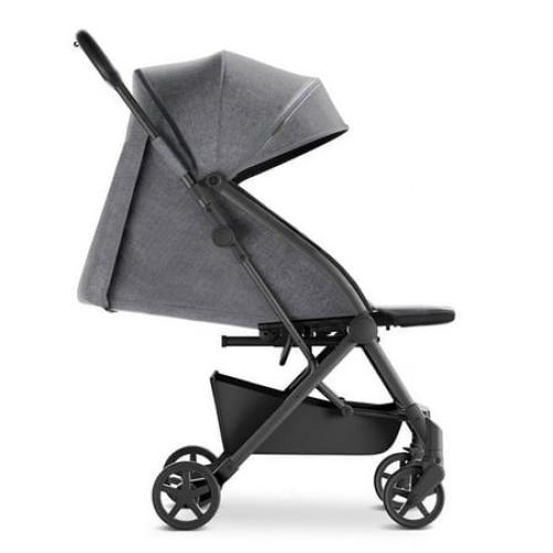 Mompush Lithe V2 Lightweight Stroller   Snack Tray, Ultra-Compact Fold & Airplane Ready Travel Stroller, Near Flat Recline Seat, Cup Holder, Raincover & Travelbag Included