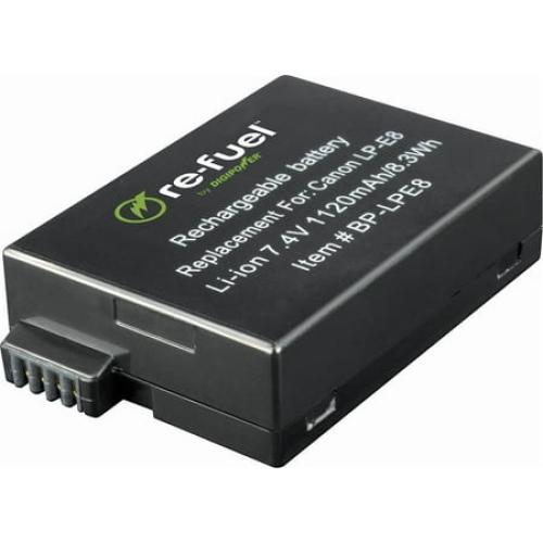 Digipower - Re-Fuel Rechargeable Lithium-Ion Replacement Battery for Canon Lp-e8