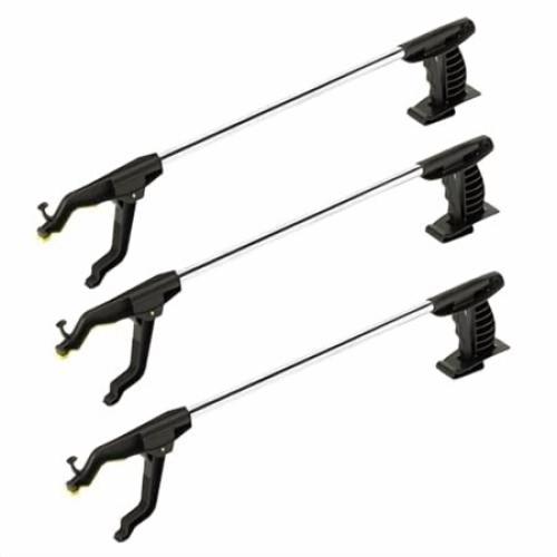 Cubii Health Lightweight Rotating 24 Easy-to-Use Reacher Grabber Tool, Aluminum, (3 Pack)