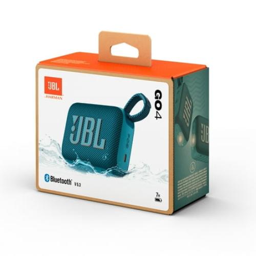 JBL Go 4 Ultra-Portable Waterproof Bluetooth Speaker, Blue