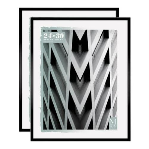 MCS Foundation 16x24 Poster Frame Traditional Brass, Vertical & Horizontal Wall Hanging Large Picture Frame for Photos, Posters & Art Prints (1-Pack)