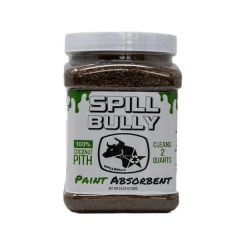 Spill Bully All Natural Coconut Pith Paint Absorbent - Pour, Mix & Sweep - Cleans up to 2 Quarts of Paint
