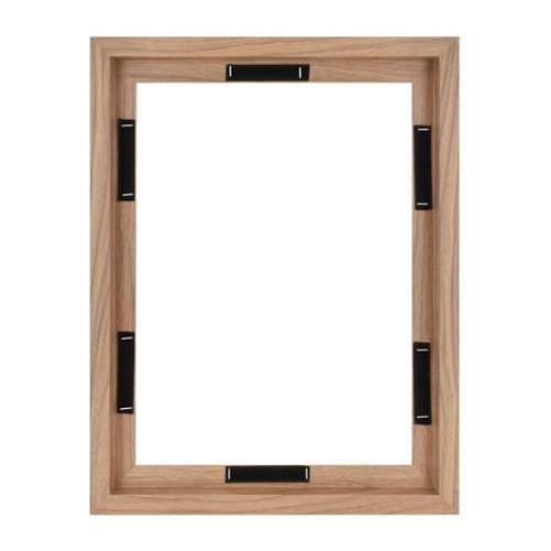 MCS Canvas Float Frames 16x20 Frame, Black Frame for Finished Canvases, Vertical & Horizontal Wall Hanging Large Frame with Adhesive for Canvas Paintings (1-Pack)