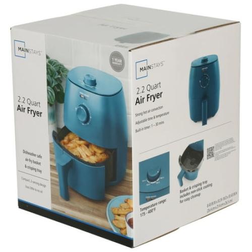Mainstays 2.2 QT Air Fryer,Corsair-Automatic Shutoff