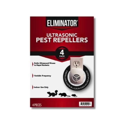 Ultrasonic Pest Repeller 4-Pack – Indoor Electronic Insect & Rodent Control for Home, Kitchen, Office