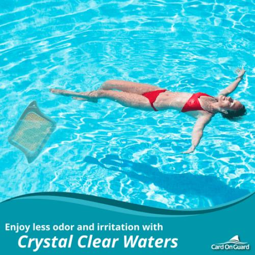 Solar Sanitizer FIN for Swimming Pools | Reduces Chlorine, Bromine Use by 50% for 12 Months | One FIN Per 15,000 Gallons
