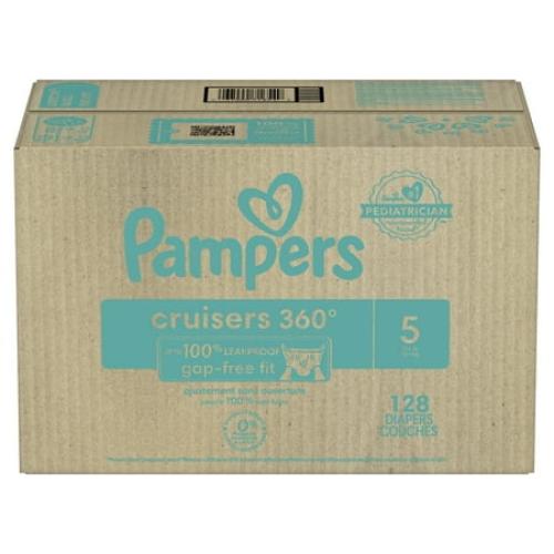 Pampers Cruisers Diapers 360 Size 5, 128 Count (Select for More Options)