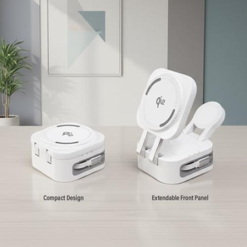 3-in-1 Retractable Magcharge Charging Station for Phone, Airpods, & iWatch