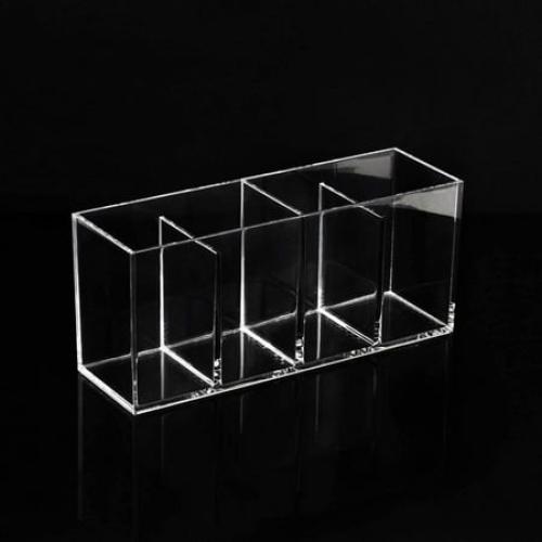 Isaac Jacobs 4-Compartment Clear Acrylic Organizer and Storage Solution