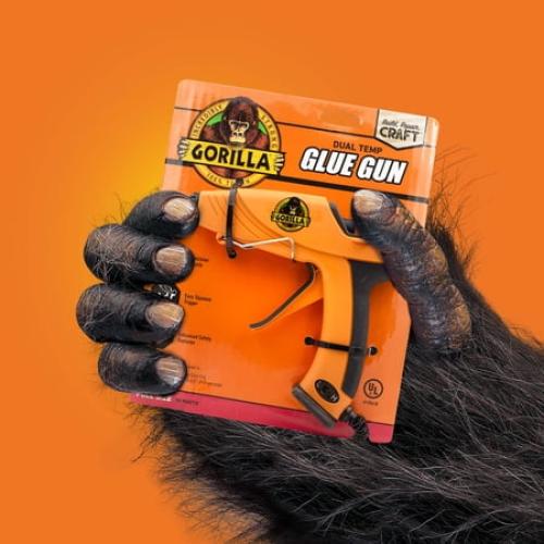 Gorilla Glue Orange and Black Dual Temp Full-Size Hot Glue Gun