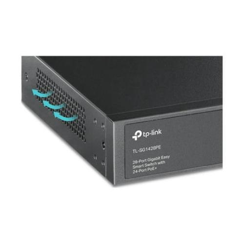 TP-Link 28-Port Gigabit Easy Smart Switch 24-Port PoE  TL-SG1428PE