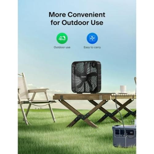PELONIS Size 20 Inch Box Fan – 3 Speeds, 25ft/s, Floor Fans, Superior Air Throw (2295 CFM), Lightweight, 5 Blades, Portable & Durable for Bedroom, Office, Living Room, Garage