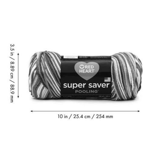 Red Heart Super Saver® Pooling™ 4 Medium Acrylic Yarn, Papaya 5oz/141g, 236 Yards