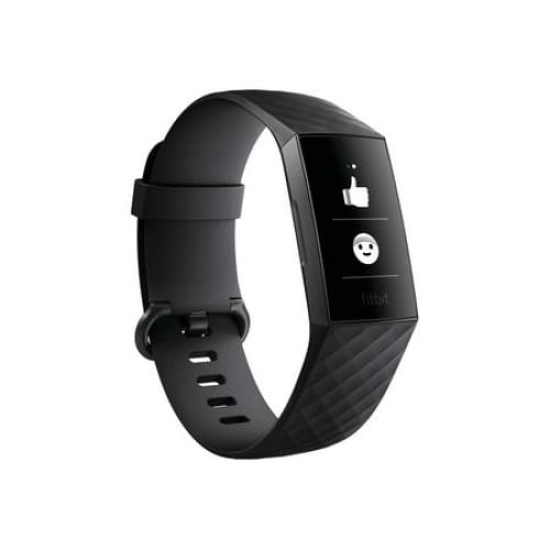 Fitbit Chɑrge 3 Fitness Activity Tracker Graphite/Black One Size 0.06 Pound New