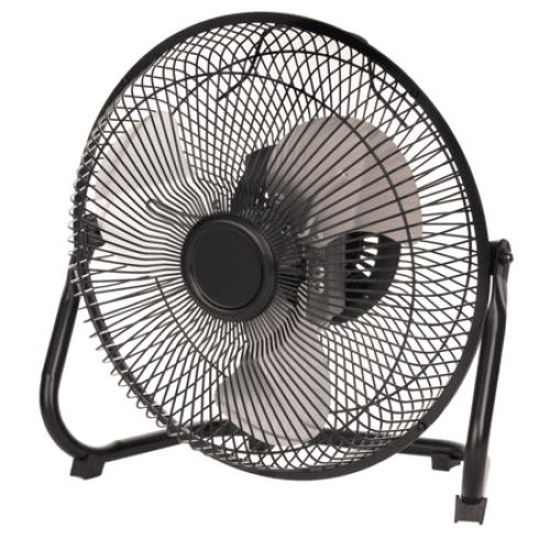 Mainstays 9 in High Velocity Floor Fan Wall Mount Black
