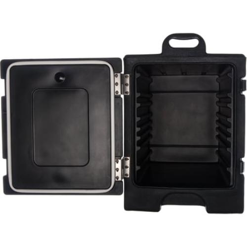 Carlisle Cateraide Insulated Front Loading Food Pan Carrier, 5 Pans, Black